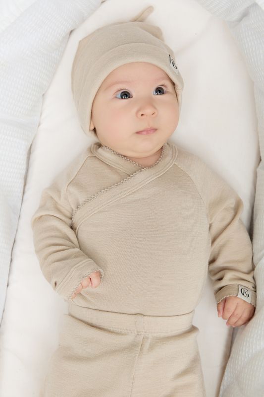 Vakke Babybukse ull - Beige