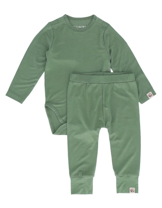 Vennen Baby Sett - Tåkegrønn